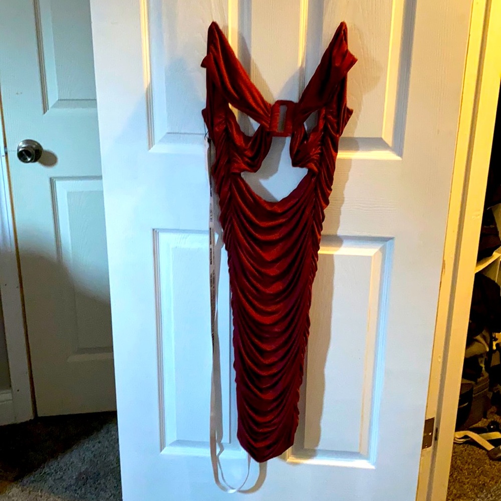 Extra small cocktail dress, wine color
